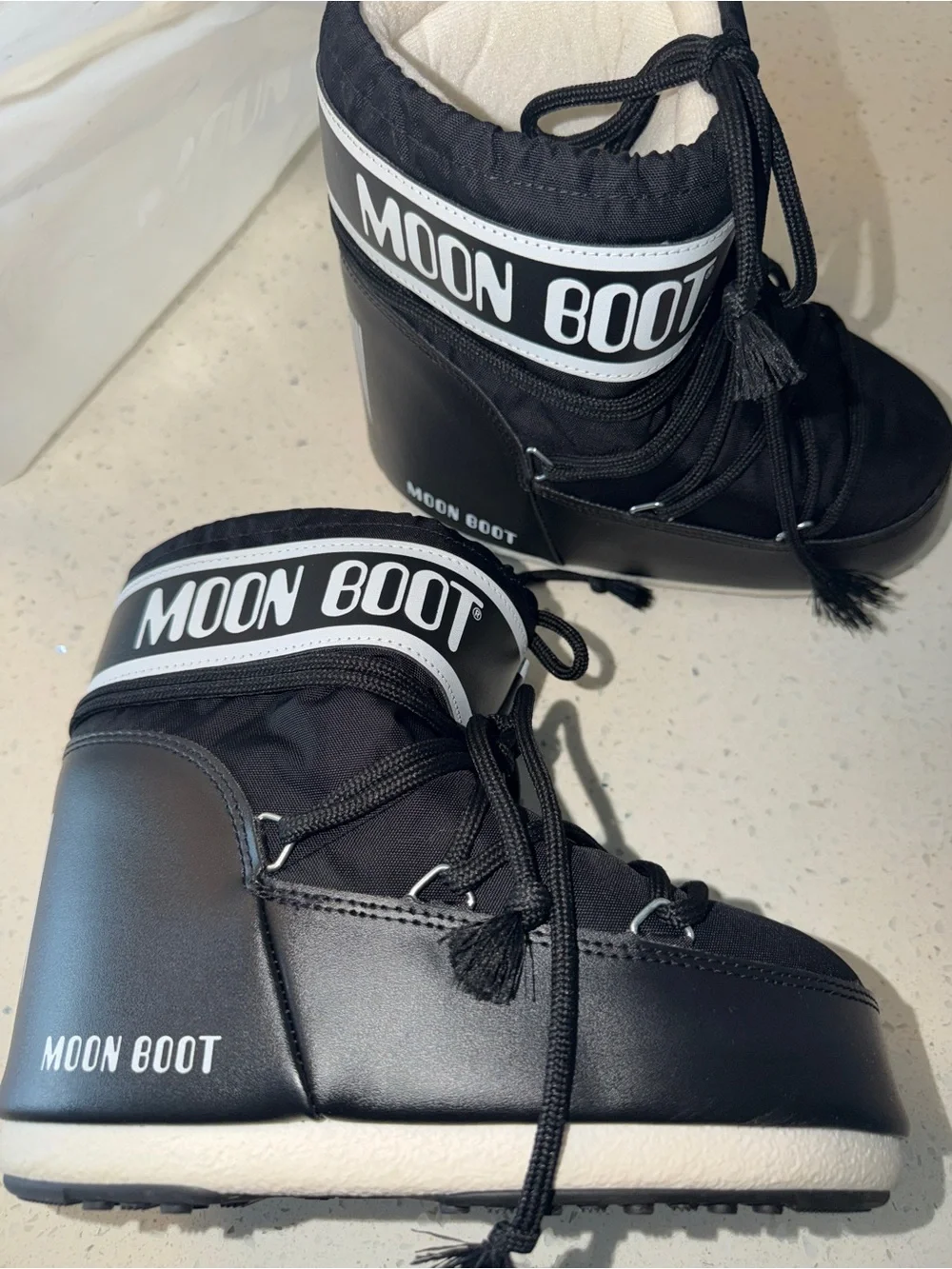 Moon Boot Black Nylon Low Icon Winter Boots